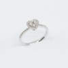 Anello cuore Liberty White Pavé Piccolo - idea regalo fidanzamento - Casavola Noci