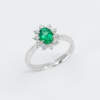 Anello smeraldo Sunflower Nature - idea regalo anniversario - Gioielleria Casavola Noci