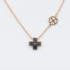 Collana croce diamanti neri Angelus Rosé Lite - Gioielleria Casavola Noci - idea regalo uomo relogioso - main