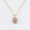 Collana pendente ovale Liberty Rose - Gioielleria Casavola di Noci - idea regalo diamanti oro rosa