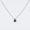 Collana punto luce diamante nero uomo Black&White - idea regalo compleanno ragazzo - Gioielleria Casavola Noci