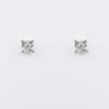Orecchini punto luce diamante sfaccettato White - Gioielleria Casavola Noci - Misura L - Idea regalo donne anniversario fidanzata matrimonio