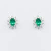 Orecchini smeraldo Sunflower Nature con diamanti | Gioielleria Casavola Noci | idea regalo donne | anniversario matrimonio