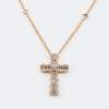 Collana Croce Fidelis Précieux rosé - Gioielleria Casavola Noci - idee regalo battesimo comunione cresima