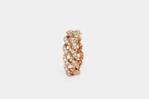 Crivelli anello groumette oro rosa - Gioielleria Casavola Noci - idee regalo donne - dettaglio