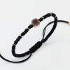 Bracciale tessuto oro rosa rubini diamanti brown Invisible - Gioielleria Casavola Noci - idee regalo 18 anni - gioielli per giovani