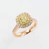 Anello double halo diamanti fancy rose Prestige - Gioielleria Casavola Noci - proposta di matrimonio idee - regalo donne prezioso
