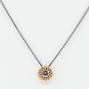 Collana diamante brown Invisible rosé - Gioielleria Casavola di Noci - gioiello in oro rosa 18 carati - idee regalo adatte a tutte le occasioni