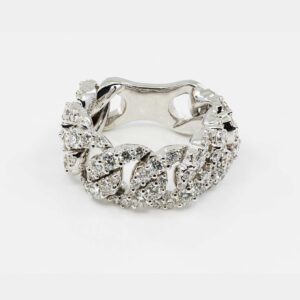 Anello groumette oro bianco Prestige - Gioielleria Casavola di Noci - gioiello con diamanti - idee regalo per una donna che ama il lusso