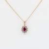 Collana rubino Star Anise Nature Rosè - Gioielleria Casavola Noci - idee regalo anniversario matrimonio - gioiello in oro rosa