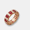 Anello Infinity rubini e diamanti Rosé - Gioielleria Casavola di Noci - idee regalo compleanno mamma 50 anni - per lei