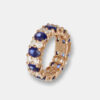 Anello Infinity zaffiri e diamanti Rosé - Gioielleria Casavola di Noci - idee regalo fidanzamento - per lei