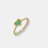 Anello cuore smeraldi Enjoy Yellow - Gioielleria Casavola di Noci - idee regalo compleanno fidanzata