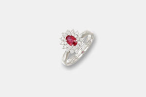 Anello rubino Red Dalia Nature - Gioielleria Casavola di Noci - idee per proposta di matrimonio - gioiello per lei
