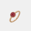 Anello tondo rubini Enjoy Rosé - Gioielleria Casavola di Noci - idea regalo originale unisex