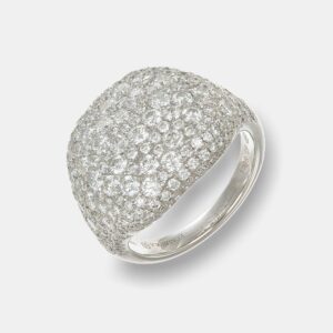 Anello da mignolo diamanti white Prestige - Gioielleria Casavola di Noci - gioiello in oro bianco 18 carati - idee regalo compleanno 30 anni donna