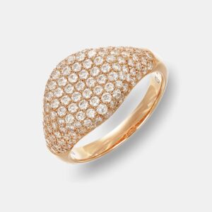 Anello da mignolo mignon diamanti rosé Prestige - Gioielleria Casavola di Noci - gioiello in oro rosa 18 carati - idee regalo compleanno 30 anni donna