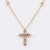 Collana Croce Fidelis Rose diamanti - Gioielleria Casavola di Noci - idee regalo prima comunione importante - oro rosa