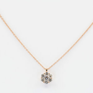 Collana Invisible Fleur Diamant Rose - Gioielleria Casavola di Noci - gioiello in oro rosa 18 carati - idee regalo compleanno fidanzata giovane