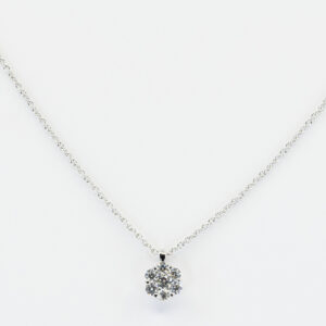 Collana Invisible Fleur Diamant White - Gioielleria Casavola di Noci - gioiello in oro bianco 18 carati - idee regalo compleanno 18 anni ragazza