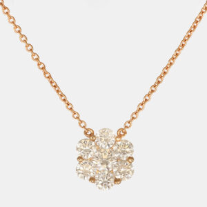 Collana Invisible Flower Diamond Rose - Gioielleria Casavola di Noci - gioiello in oro rosa 18 carati - idee regalo compleanno fidanzata giovane