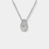 Collana goccia invisible Plain diamanti White - Gioielleria Casavola di Noci - idee regalo anniversario matrimonio - per lei - oro bianco
