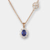 Collana zaffiro Sunflower Nature Rose - Gioielleria Casavola di Noci - idee regalo compleanno mamma 40 anni - oro rosa