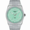Tissot PRX T137.410.11.091.01 - Gioielleria Casavola di Noci - orologio svizzero al quarzo con quadrante color verde chiaro
