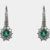 Orecchini smeraldo Achillea Nature White - Gioielleria Casavola di Noci - idee regalo compleanno ragazza 18 anni - con diamanti