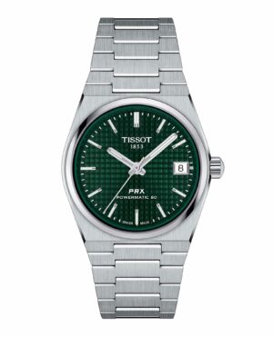 Tissot PRX Powermatic 80 T137.207.11.091.00 - Gioielleria Casavola di Noci - orologio automatico svizzero unisex con quadrante verde
