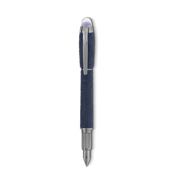 Montblanc StarWalker SpaceBlue stilografica 130210 - Gioielleria Casavola di Noci - idee regalo laurea ragazzo ingegneria - penna di lusso dal design innovativo