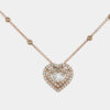 Collana cuore diamanti e pepite Rosé Prestige - Gioielleria Casavola di Noci - idee regalo per donna in dolce attesa - romantico e prezioso - oro rosa