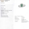 Anello smeraldo Zambia pavé Prestige - Gioielleria Casavola di Noci - gioiello con certificato dell'Istituto Internazionale di Gemmologia IGI