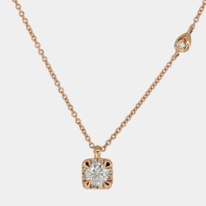 Collana punto luce diamante Mirror Rose - Gioielleria Casavola di Noci - gioiello in oro rosa 18 carati - idee regalo compleanno fidanzata giovane