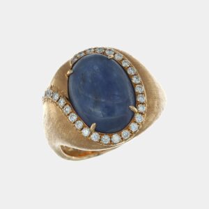 Anello topazio oro rosa satinato Prestige - Gioielleria Casavola di Noci - gioiello con diamanti - idee regalo compleanno 70 anni nonna