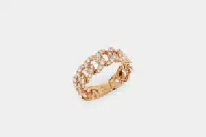 Anello groumette oro rosa e diamanti Prestige - Gioielleria Casavola di Noci - idee regalo compleanno 60 anni mamma