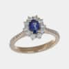 Anello rosetta zaffiro 0.80 ct Rosé Prestige - Gioielleria Casavola di Noci - idee regalo per anniversario 30 anni di matrimonio donna