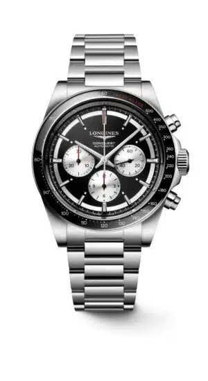 Longines Conquest L3.835.4.52.6 - Gioielleria Casavola di Noci - cronografo automatico svizzero da uomo con quadrante reverse panda