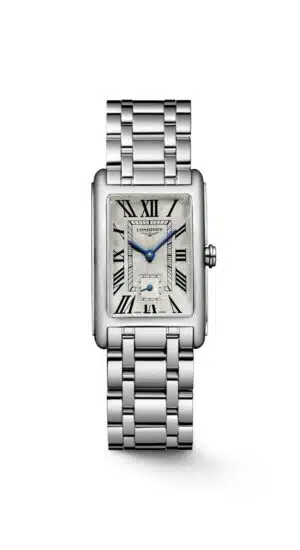 Longines DolceVita L5.512.4.71.6 - Gioielleria Casavola di Noci - orologio svizzero da donna con cassa rettangolare e bracciale in acciaio INOX