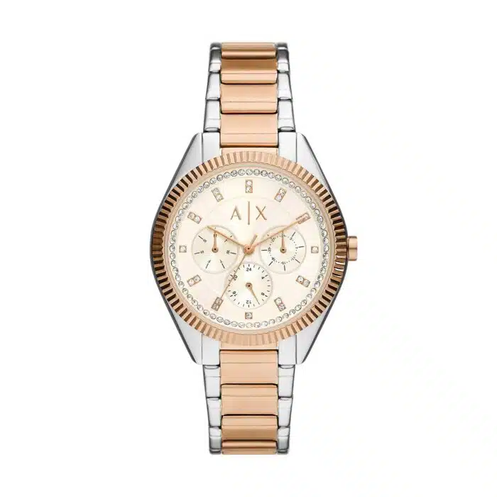 Armani AX Orologi AX5662 - Gioielleria Casavola di Noci - quarzo multifunzione da donna - quadrante color crema con cristalli