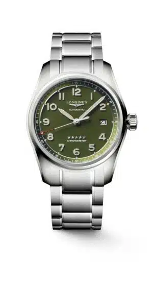 Longines Spirit L3.810.4.03.6 - Gioielleria Casavola di Noci - orologio automatico svizzero certificato COSC - quadrante color verde