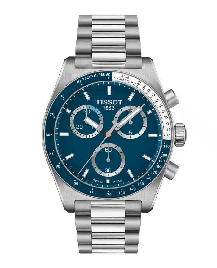 Tissot PR516 Chronograph T149.417.11.041.00 - Gioielleria Casavola di Noci - orologio svizzero al quarzo con bracciale in acciaio INOX - quadrante blu