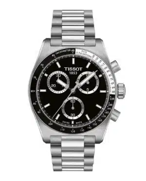 Tissot PR516 Chronograph T149.417.11.051.00 - Gioielleria Casavola di Noci - orologio svizzero al quarzo con bracciale in acciaio INOX - quadrante nero