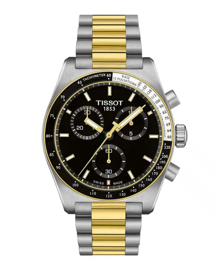 Tissot PR516 Chronograph T149.417.22.051.00 - Gioielleria Casavola di Noci - orologio svizzero al quarzo con bracciale in acciaio INOX bicolore oro giallo