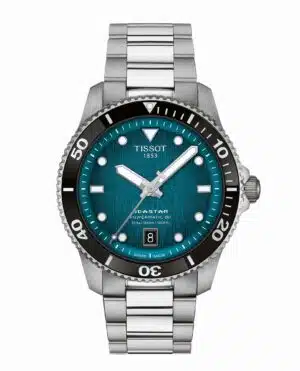 Tissot Seastar 1000 Powermatic 80 T120.807.11.091.00 - Gioielleria Casavola di Noci - orologio automatico svizzero con quadrante turchese