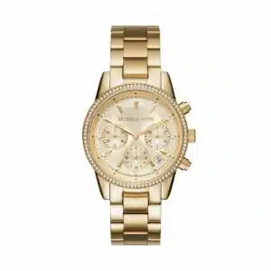 Michael Kors Orologi MK6356 - Gioielleria Casavola di Noci - cronografo multifunzione da donna in acciaio INOX color oro