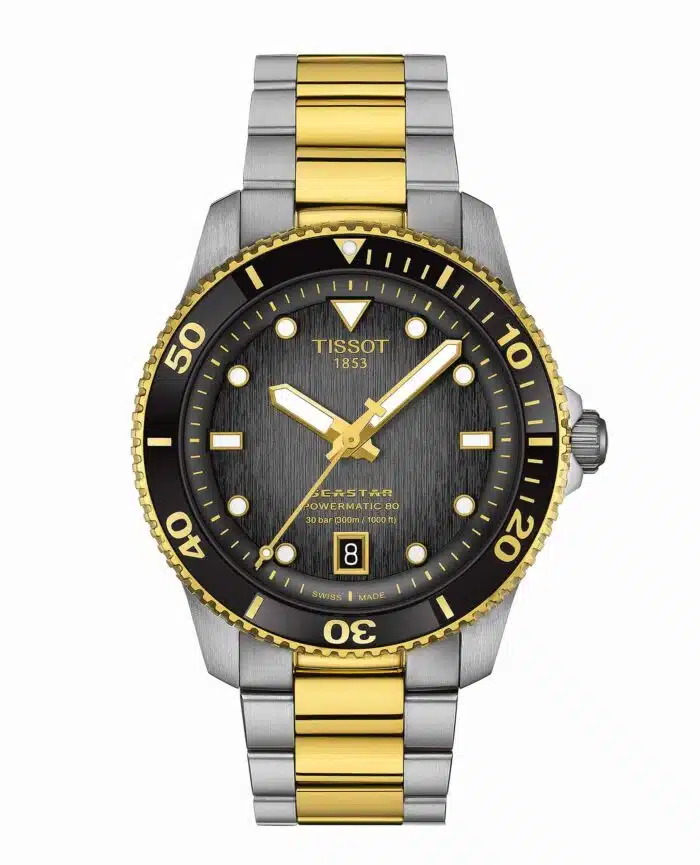 Tissot Seastar 1000 Powermatic 80 T120.807.22.051.00 - Gioielleria Casavola di Noci - orologio svizzero automatico da uomo bicolore argento e oro giallo