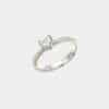 Anello solitario diamante cuore 0.51 ct pavé white - Gioielleria Casavola di Noci - idee per proposta di matrimonio romantica - regalo per lei