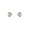 Gucci Interlocking YBD786746001 - Gioielleria Casavola di Noci - orecchini a lobo in oro rosa con madreperla bianca e diamanti - immagine frontale