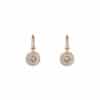 Gucci Interlocking YBD786772001 - Gioielleria Casavola di Noci - orecchini pendenti in oro giallo con madreperla e diamanti - immagine frontale